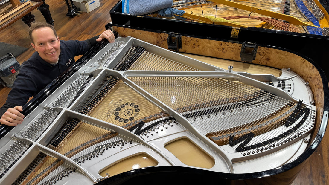 New Hailun 178 Grand Player Piano with Custom Nickel Plate – One-of-a-Kind!