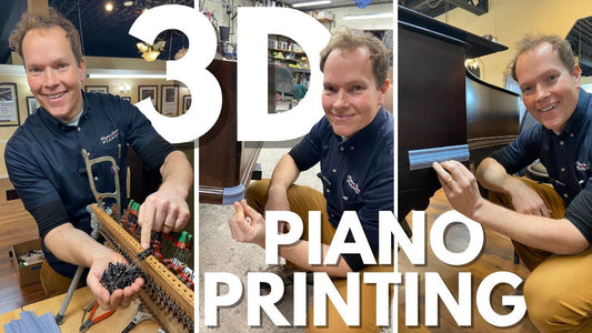A thumbnail photo for the youtube video titled "3D Piano Printing"