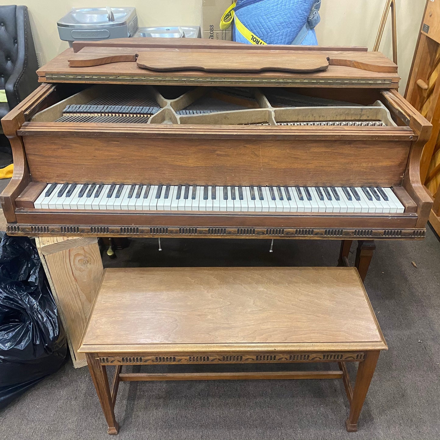 Image 17 of Vintage Family Heirloom Baby Grand Piano - Commissioned for Restoration & Refinishing!