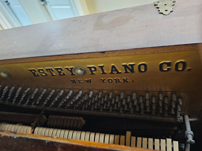 AVAILABLE TO RESTORE: CALL FOR CUSTOM PRICING - 1911 Estey 53" Wood Finish Upright Piano