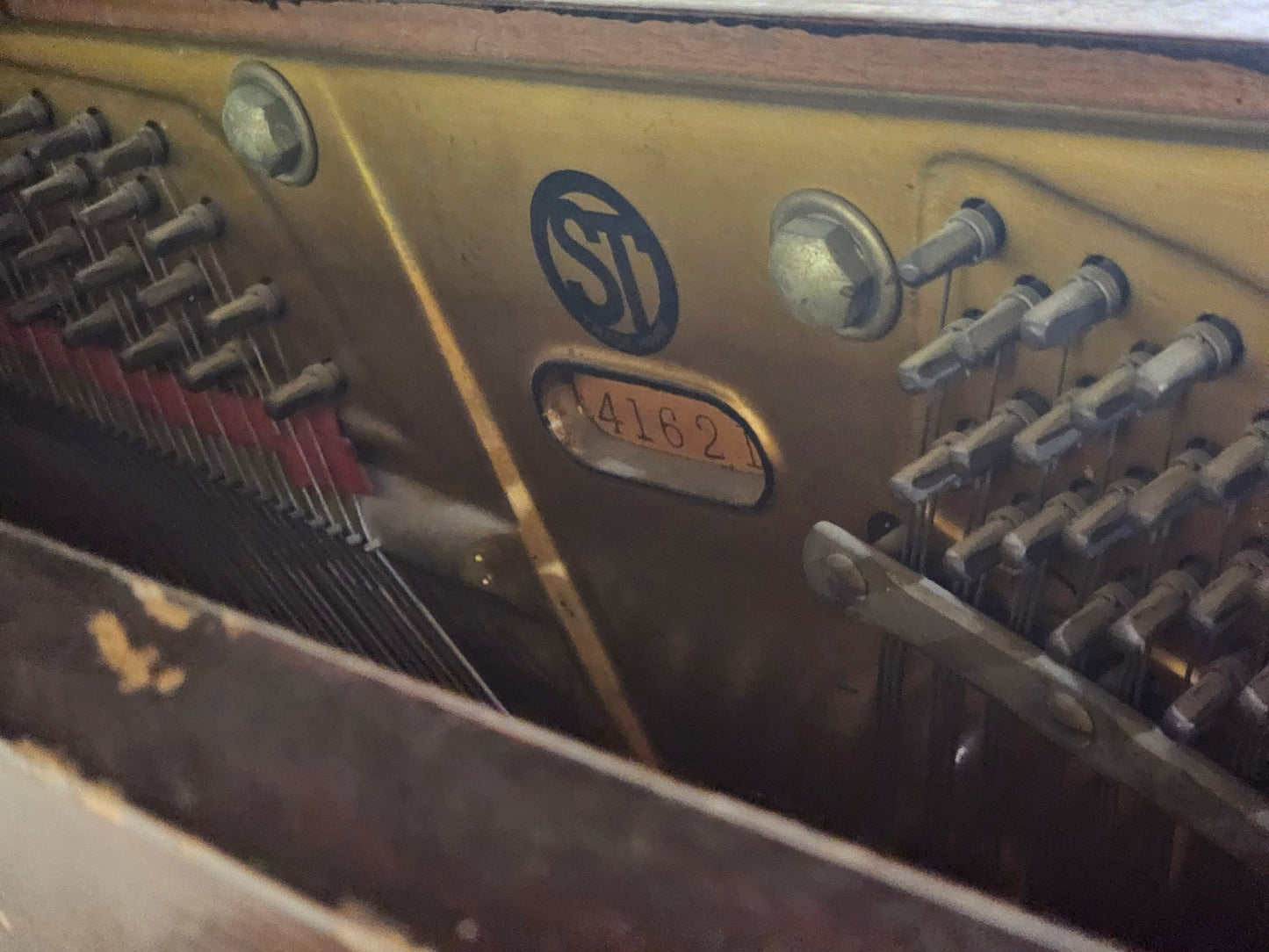 AVAILABLE TO RESTORE: CALL FOR CUSTOM PRICING - 1911 Estey 53" Wood Finish Upright Piano