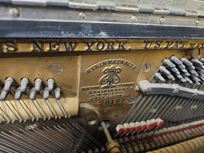 AVAILABLE TO RESTORE: CALL FOR CUSTOM PRICING - 1893 Steinway 54" Black Upright Piano