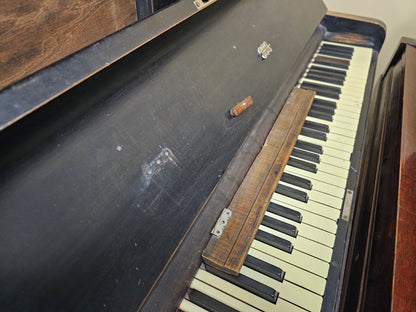 AVAILABLE TO RESTORE: CALL FOR CUSTOM PRICING - 1893 Steinway 54" Black Upright Piano