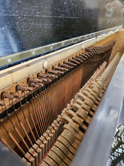 CURRENT SHOP WORK - 1850's Bernareggi 49" Black Wood Finish Upright Piano