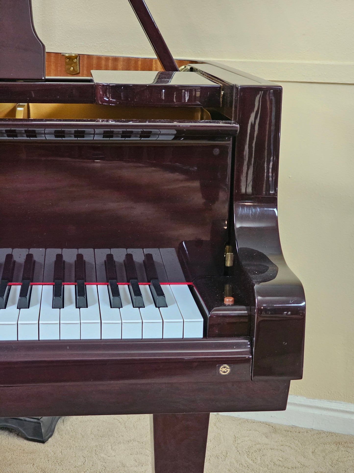 Weber WG-50 4'11" Polished Mahogany Baby Grand Piano