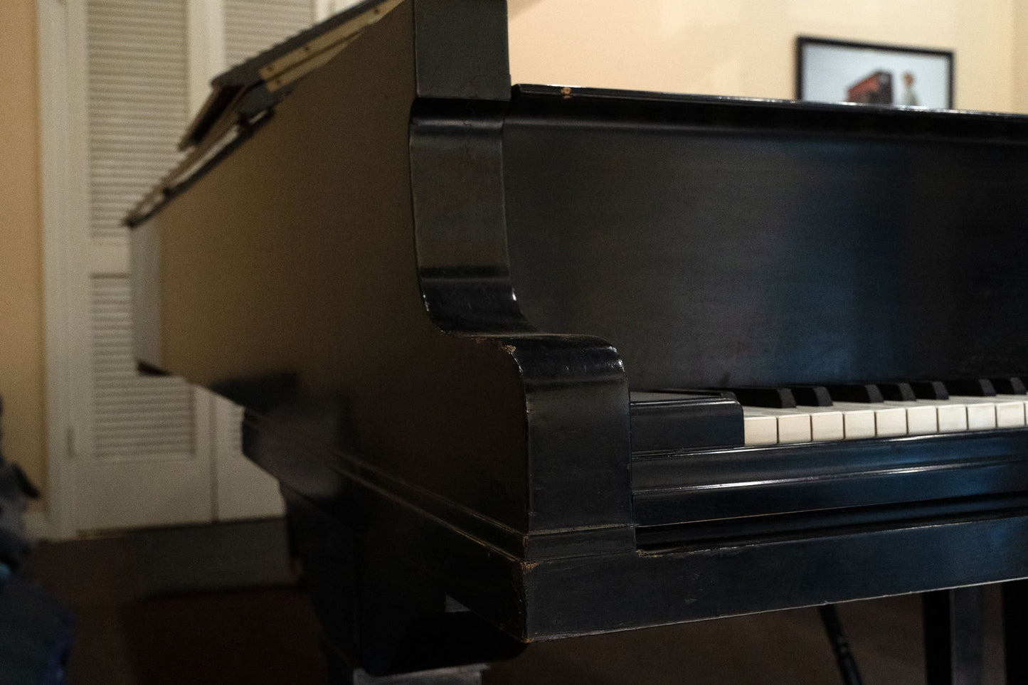 Image 27 of 1934 Baldwin 9' Concert Grand Black with QRS Self Playing System