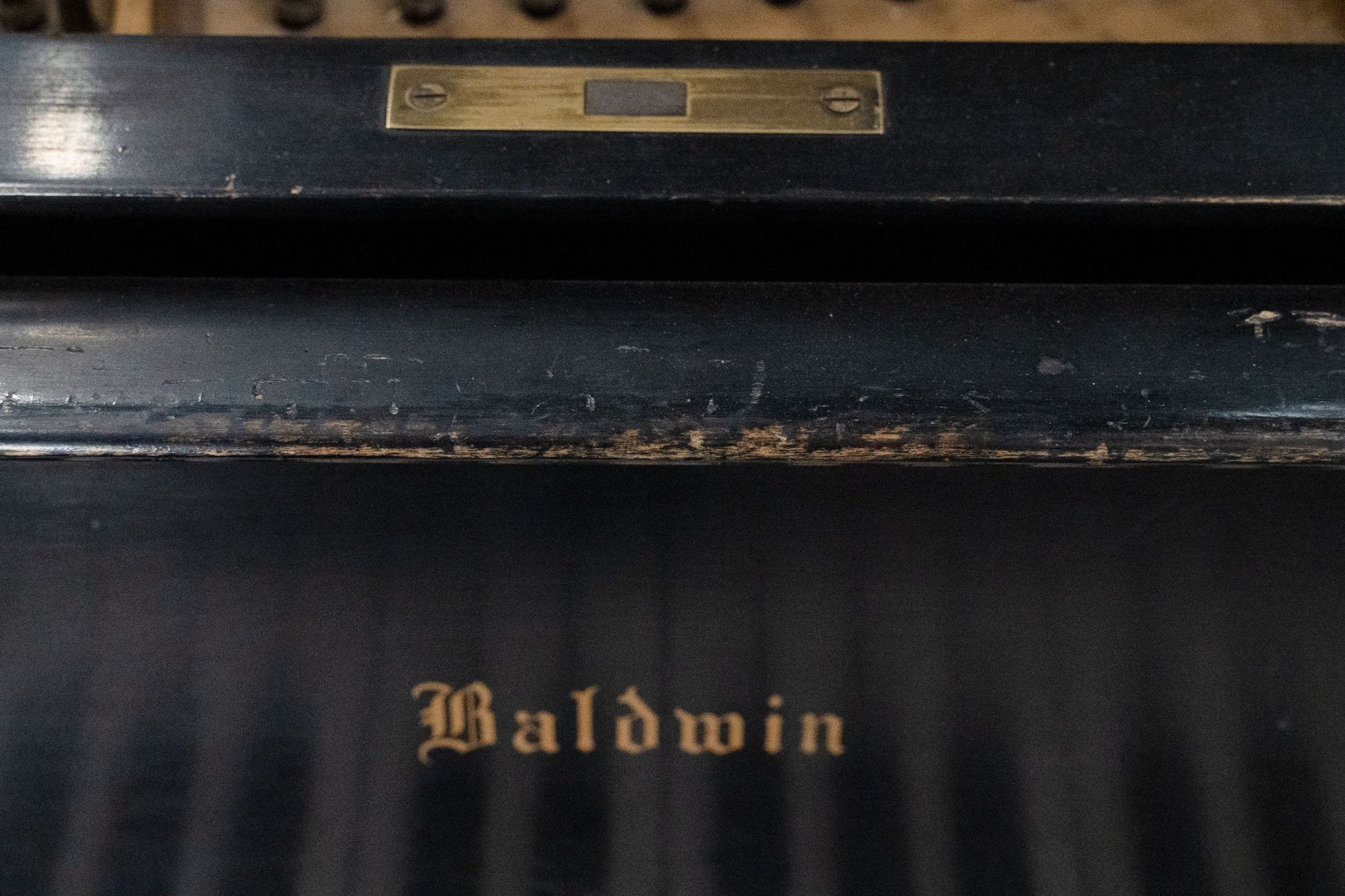 Image 30 of 1934 Baldwin 9' Concert Grand Black with QRS Self Playing System