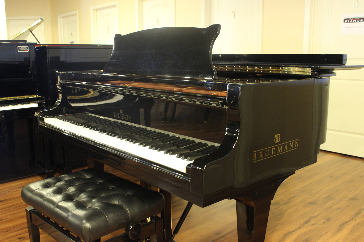 SOLD 2007 Brodmann 178 6'2" Polished Black Grand Piano