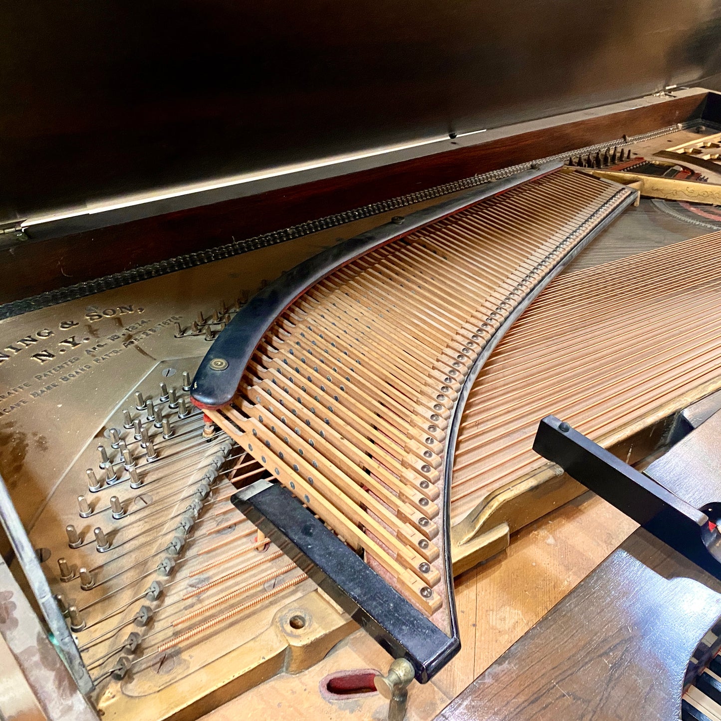 SALE! 1885 Behning & Son Square Grand Piano