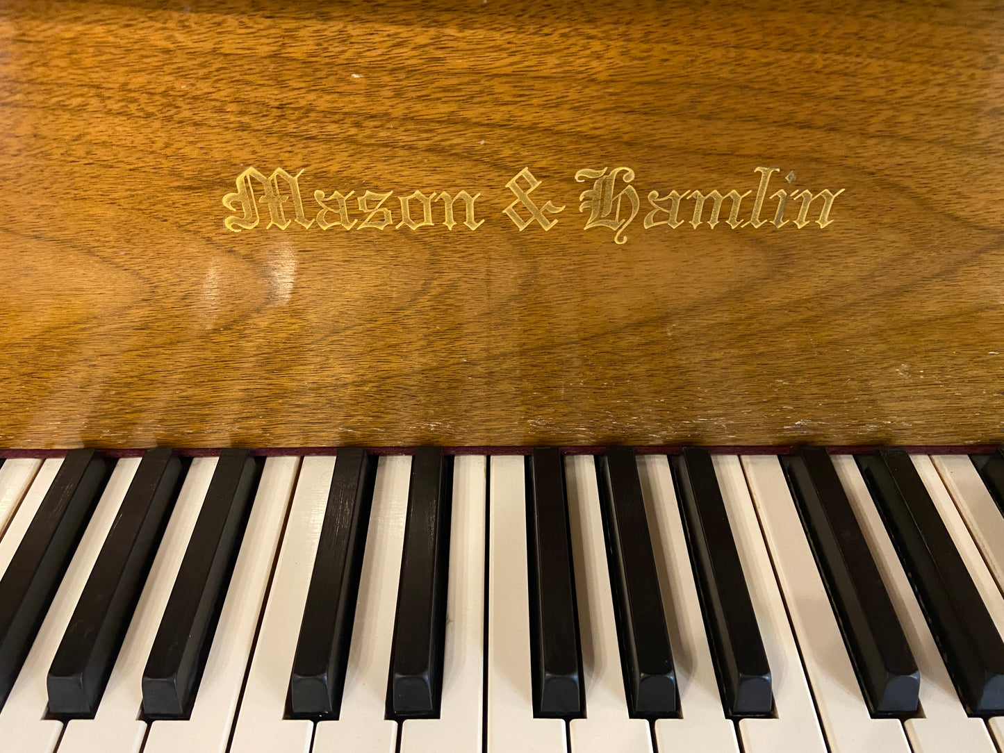 SOLD 1964 Mason & Hamlin Commissioned Wood Finish Grand Piano