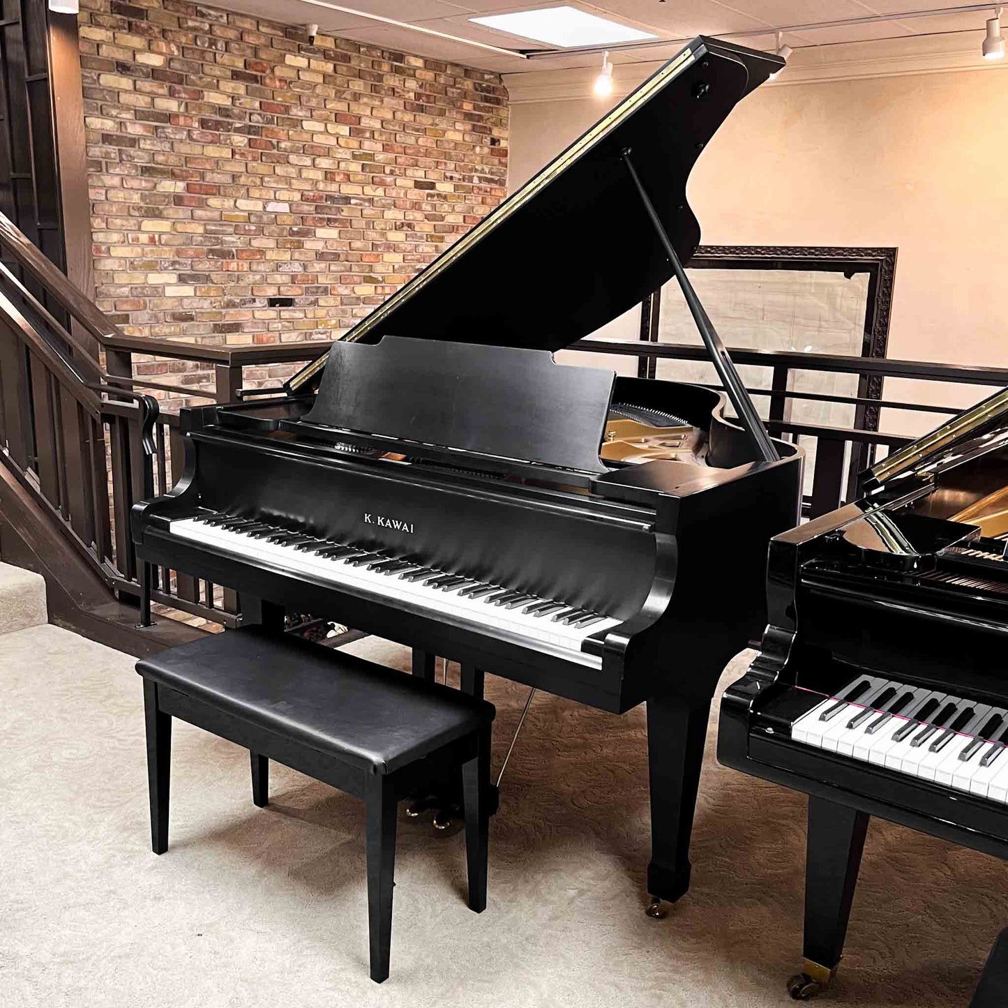 1978 Kawai KG-2C 5'10" Satin Black Grand Piano