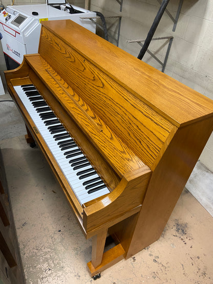 SOLD 1990 Yamaha P22 45" Oak Commissioned Studio Piano