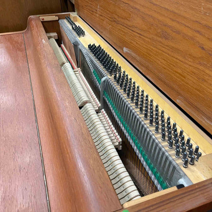 AVAILABLE TO RESTORE: CALL FOR CUSTOM PRICING - 1960 Louis Zwicki 36" Teak Wood Finish Spinet Piano