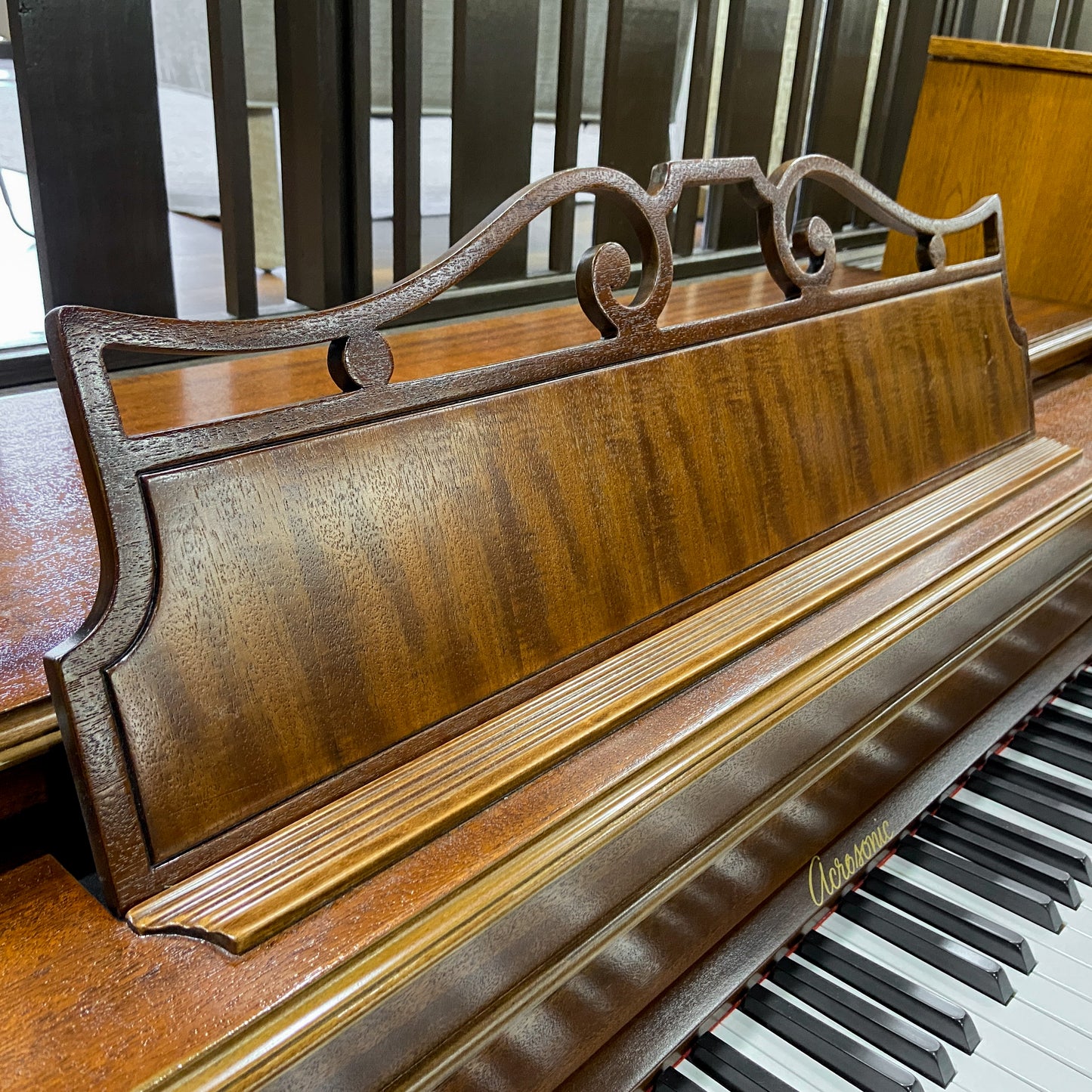 1943 Baldwin Acrosonic 36" Walnut Wood Finish Spinet Piano