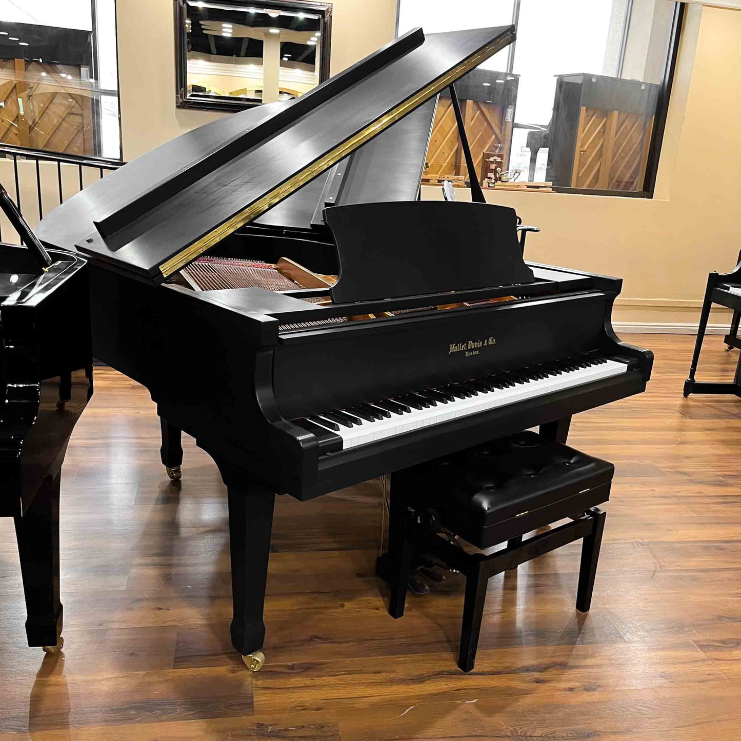 2017 Hallet Davis 160 Satin Black 5'3" Grand Piano