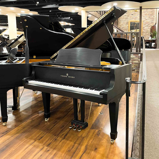 1993 Young Chang G-150 4'11" Satin Black Baby Grand Piano