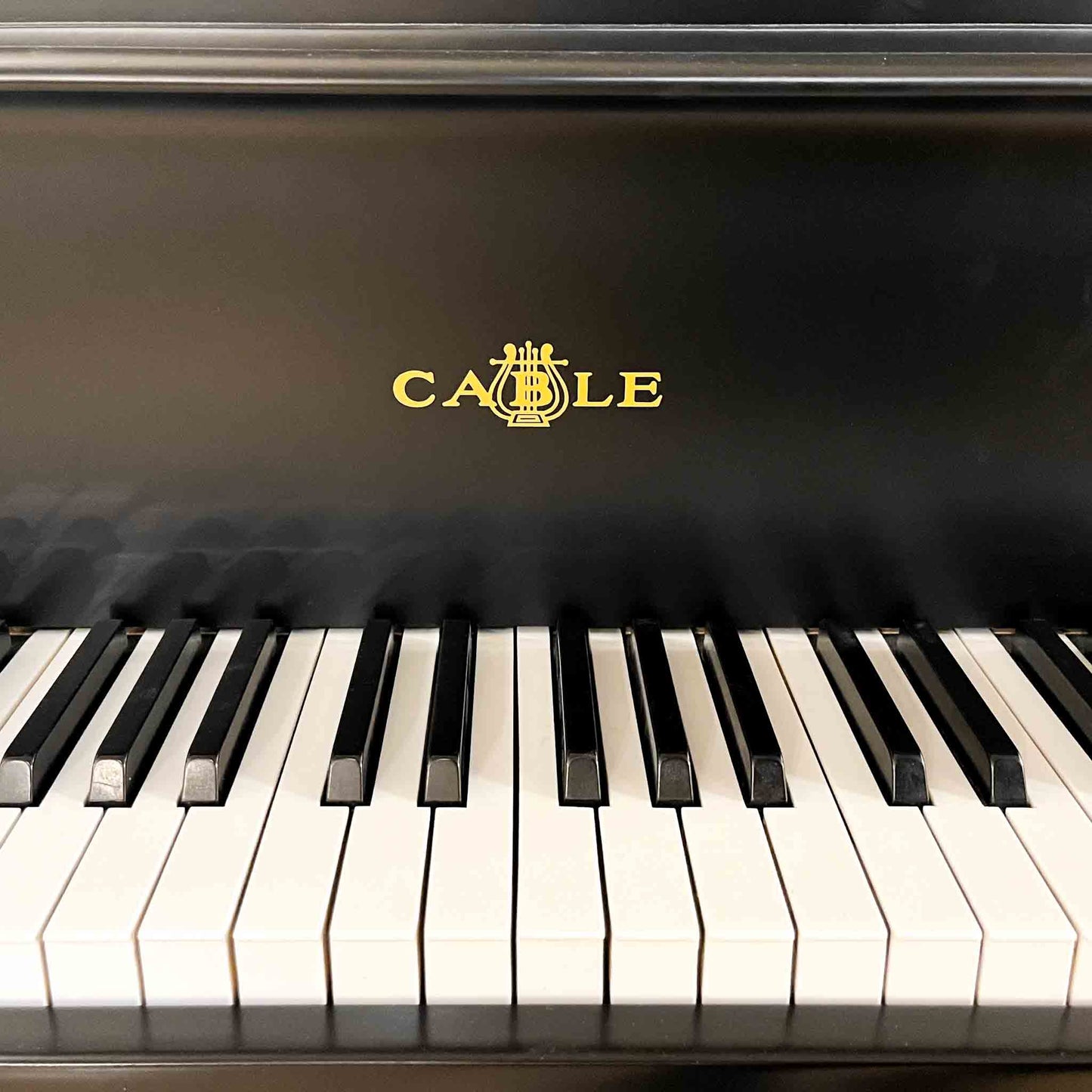 1970 Cable 5' Satin Black Baby Grand Piano