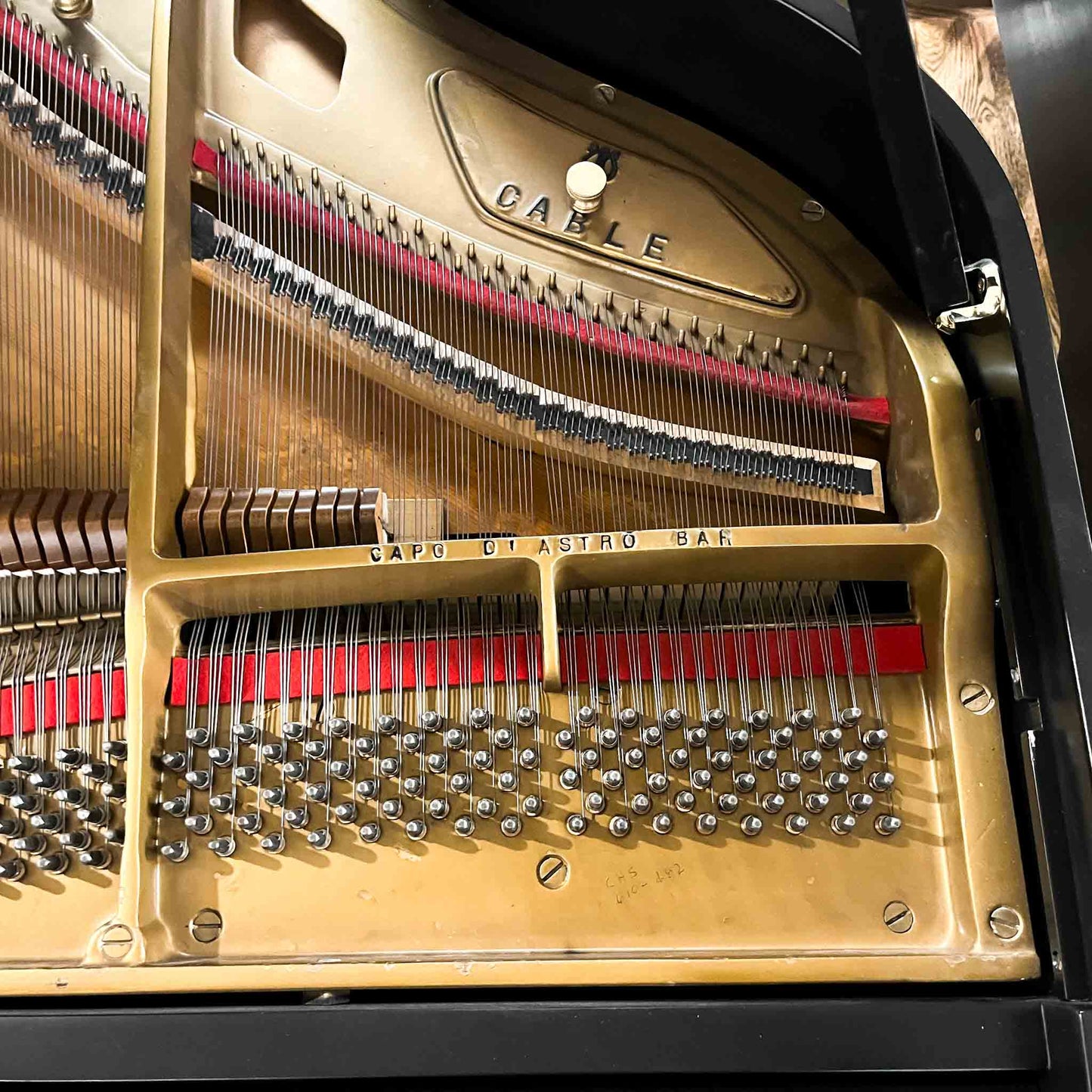 1970 Cable 5' Satin Black Baby Grand Piano