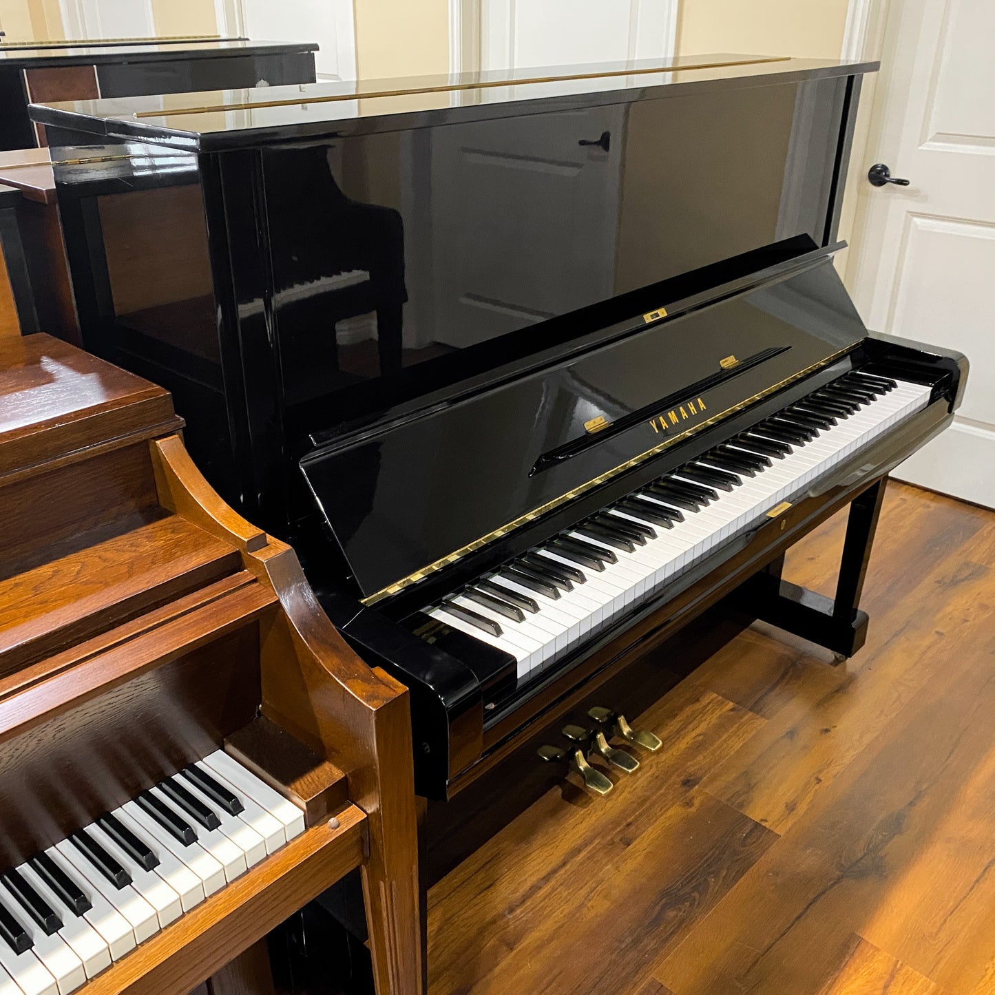 1975 Yamaha U3 52" Polished Black Upright Piano