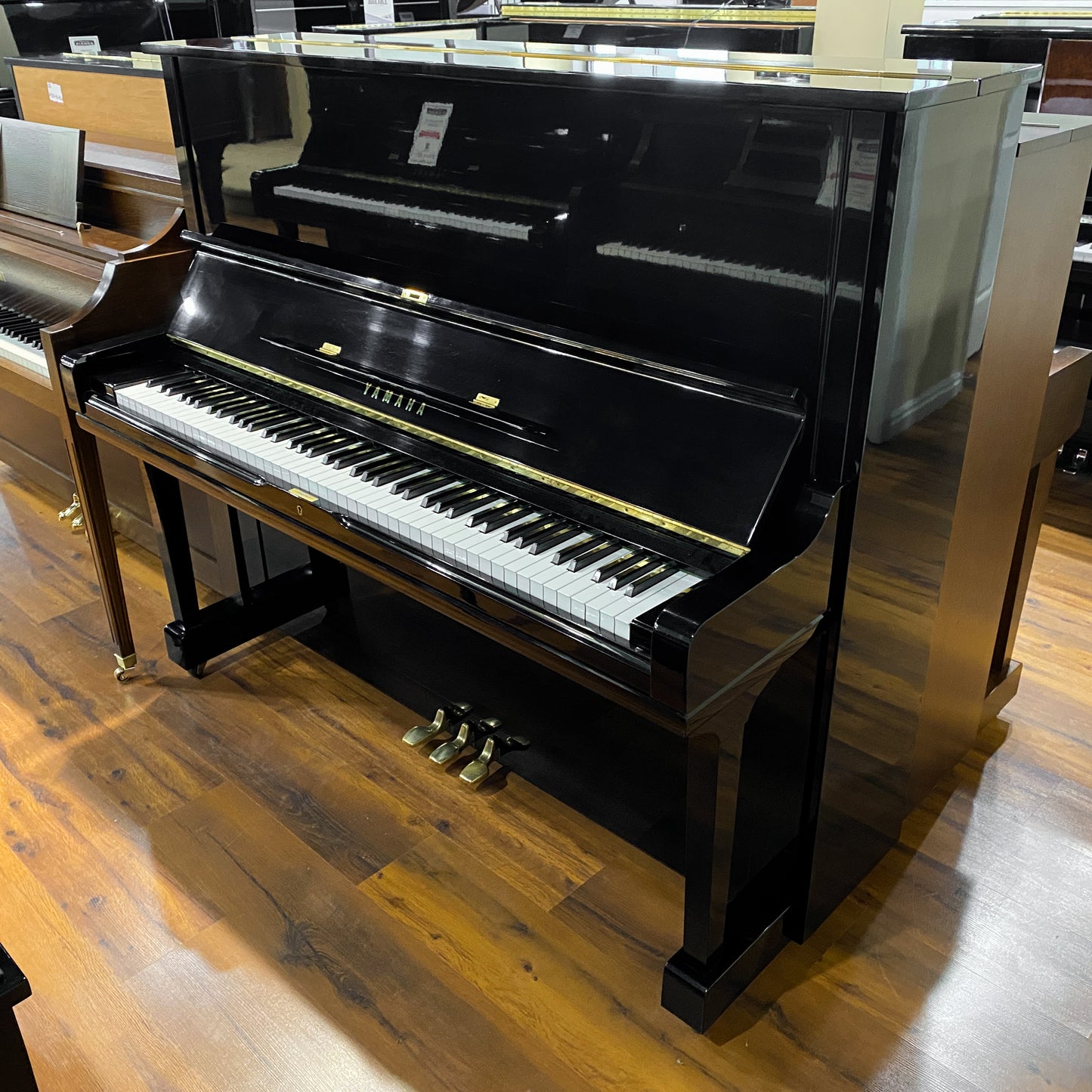 1975 Yamaha U3 52" Polished Black Upright Piano