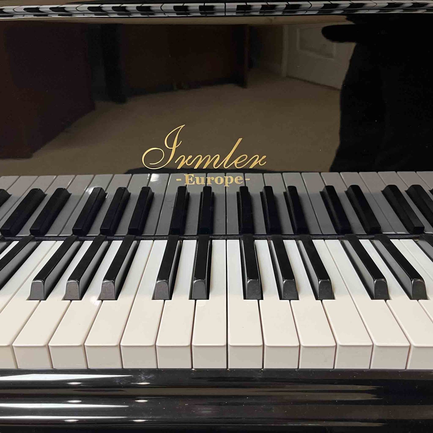 2013 Irmler F-160 Polished Black 5'2" Grand Piano with QRS Self Playing System