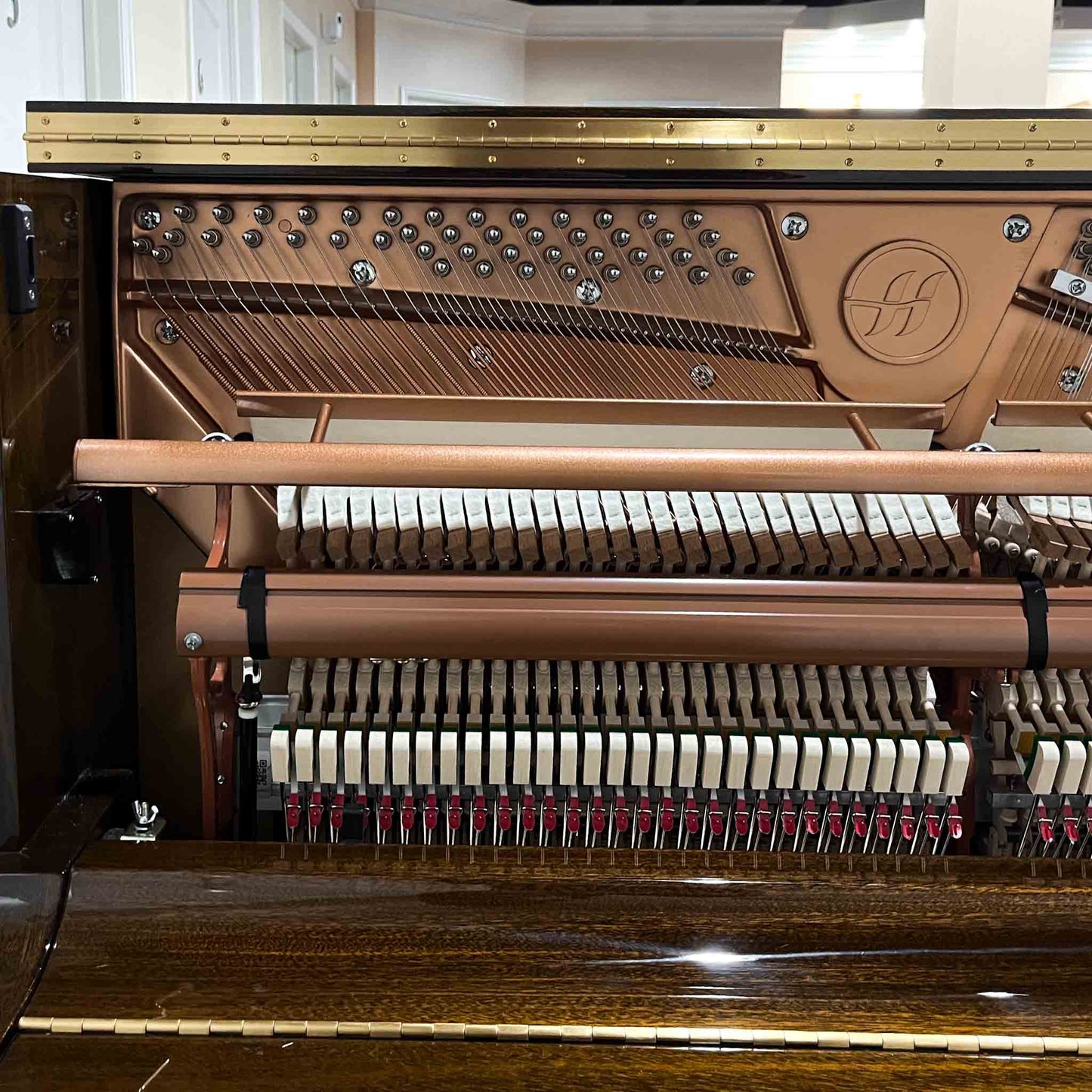 Hailun 121 48" Polished Walnut Upright Piano