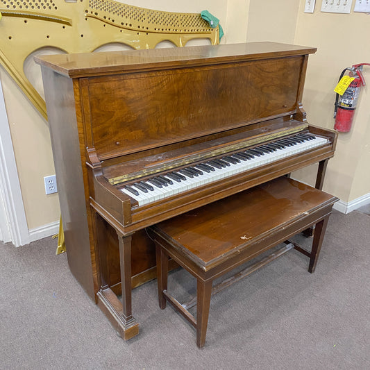 CURRENT SHOP WORK - 1934 Cable Nelson Wood Finish Commissioned Upright Piano