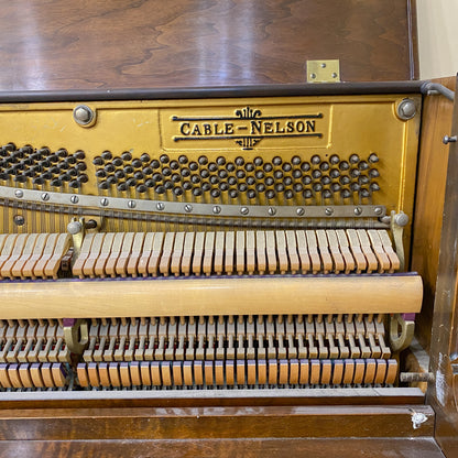 CURRENT SHOP WORK - 1934 Cable Nelson Wood Finish Commissioned Upright Piano