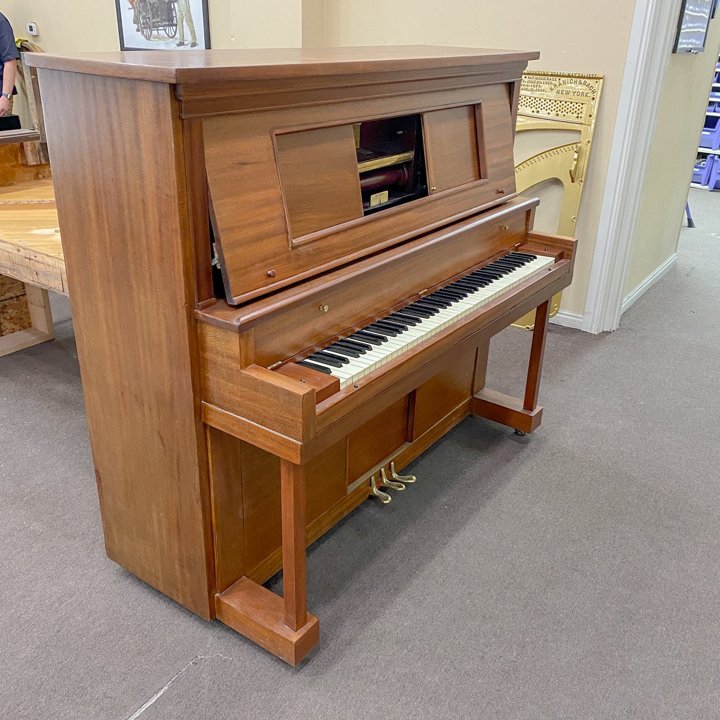 CURRENT SHOP WORK - 1933 Aeolian Autopiano Commissioned Upright Player Piano