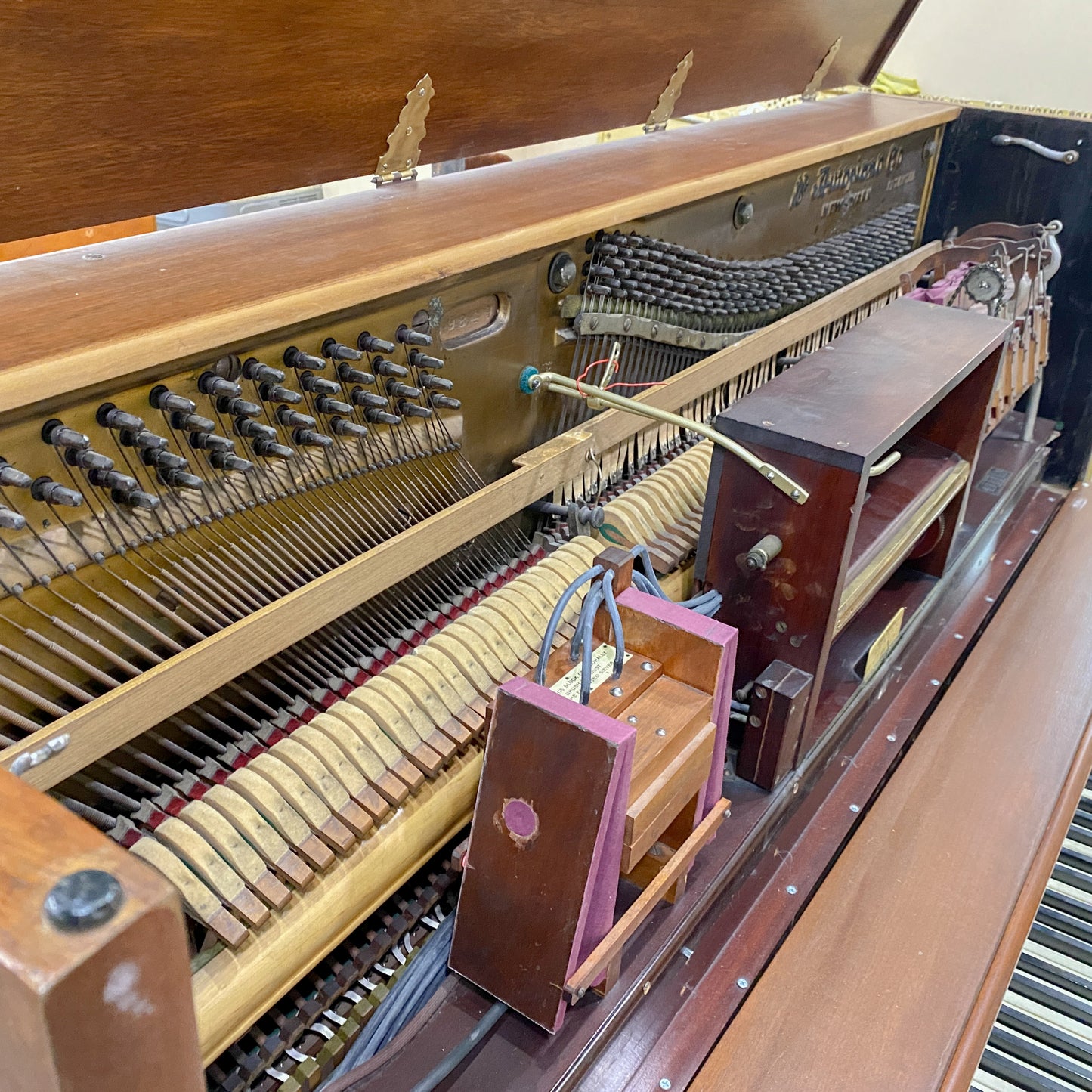 CURRENT SHOP WORK - 1933 Aeolian Autopiano Commissioned Upright Player Piano