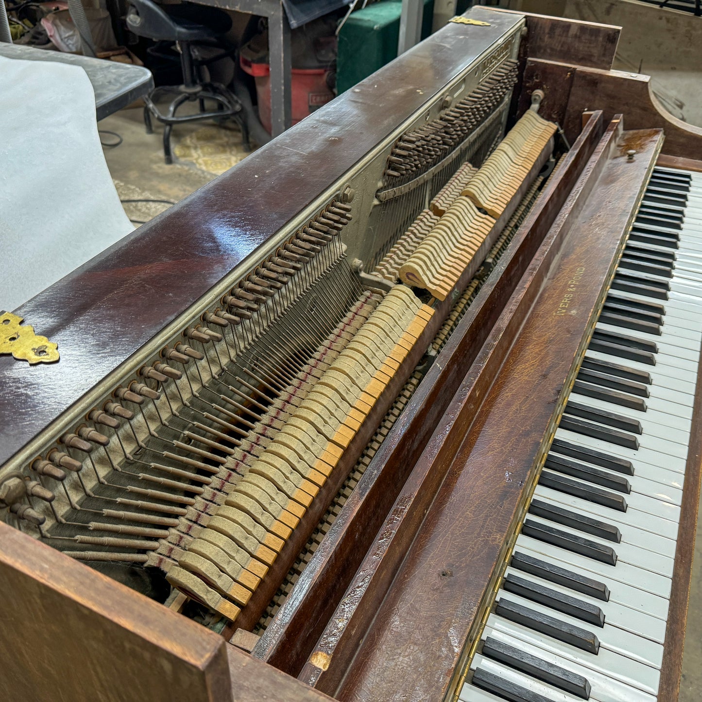 SOLD Ivers & Pond Refinished Color Commissioned Spinet Piano