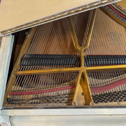 CURRENT SHOP WORK - 1929 Kurtzmann White Finish Commissioned Grand Piano with Self-Playing QRS System