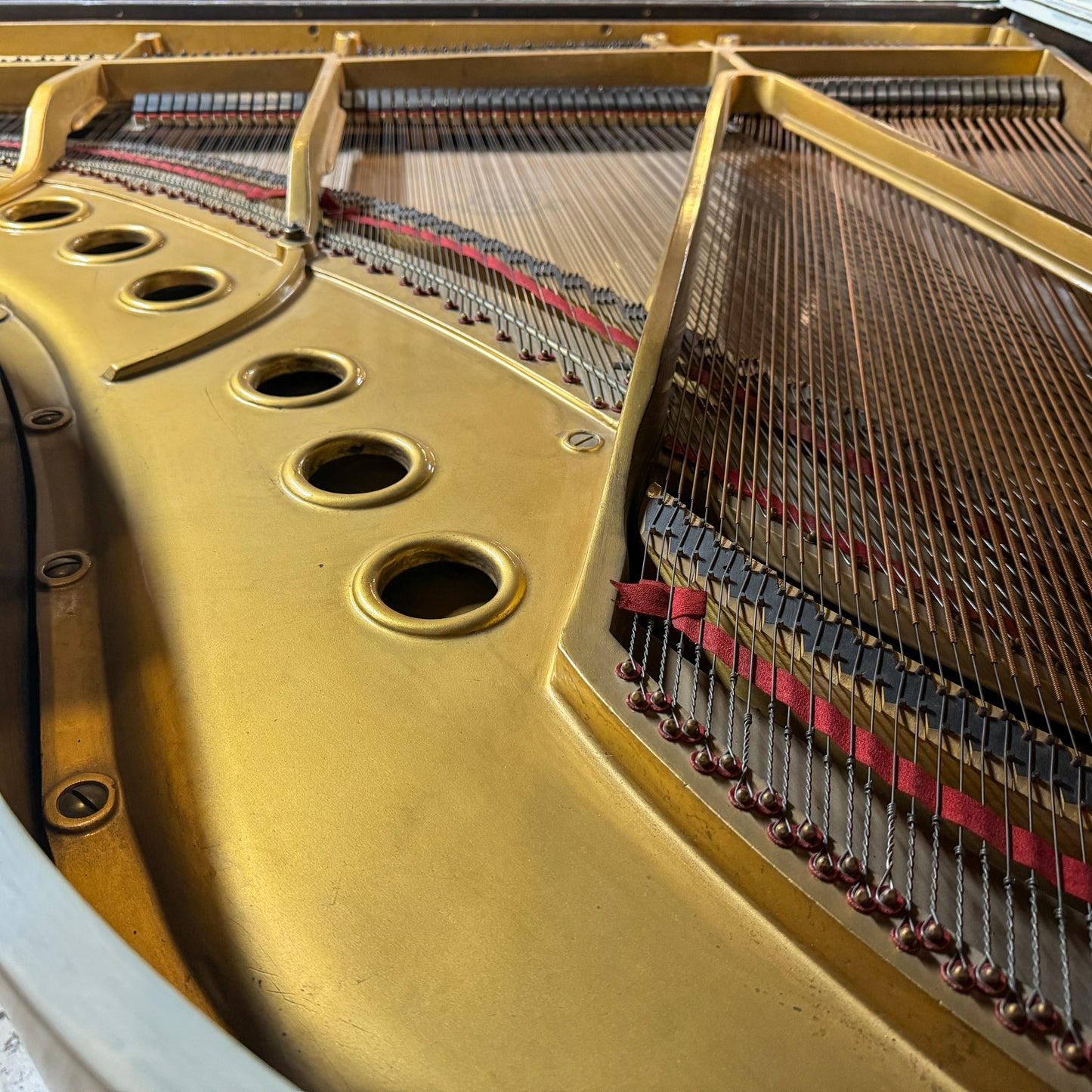 CURRENT SHOP WORK - 1929 Kurtzmann White Finish Commissioned Grand Piano with Self-Playing QRS System