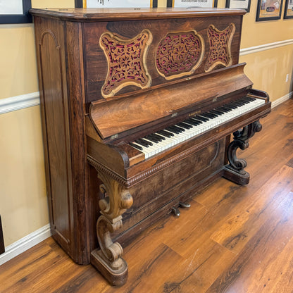 SOLD 1880's Rosewood Commissioned Cabinet Grand Upright Piano