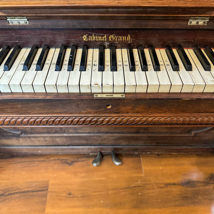 SOLD 1880's Rosewood Commissioned Cabinet Grand Upright Piano