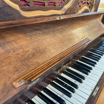 SOLD 1880's Rosewood Commissioned Cabinet Grand Upright Piano