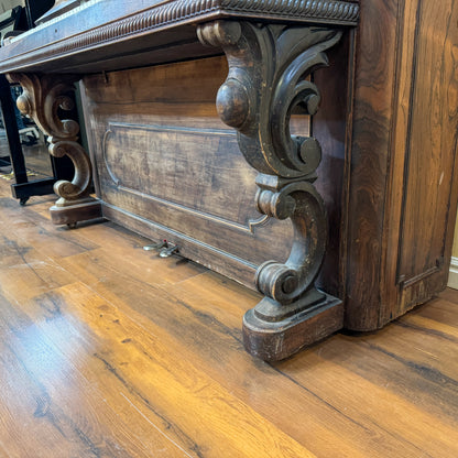 SOLD 1880's Rosewood Commissioned Cabinet Grand Upright Piano