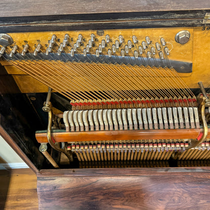 SOLD 1880's Rosewood Commissioned Cabinet Grand Upright Piano