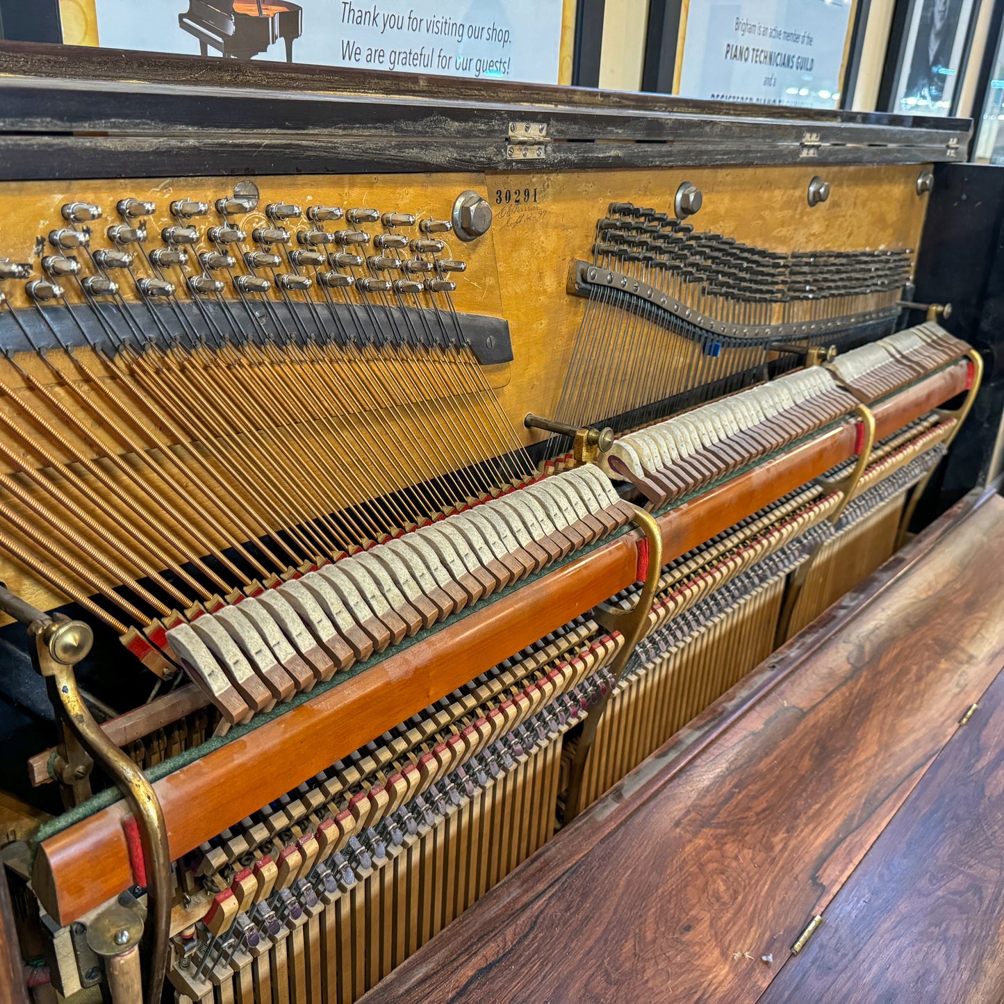 SOLD 1880's Rosewood Commissioned Cabinet Grand Upright Piano