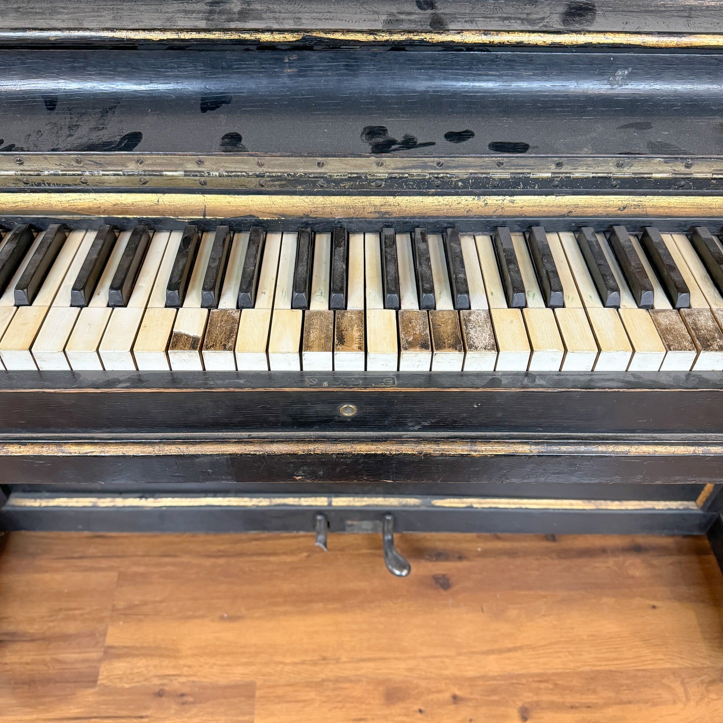 CURRENT SHOP WORK - 1911 Ludwig & Co. Wood Finish Art Case Commissioned Upright Piano