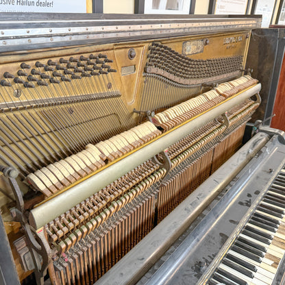 CURRENT SHOP WORK - 1911 Ludwig & Co. Wood Finish Art Case Commissioned Upright Piano