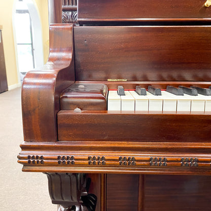 SOLD 1901 Steger Commissioned Mahogany Wood Finish Upright Piano