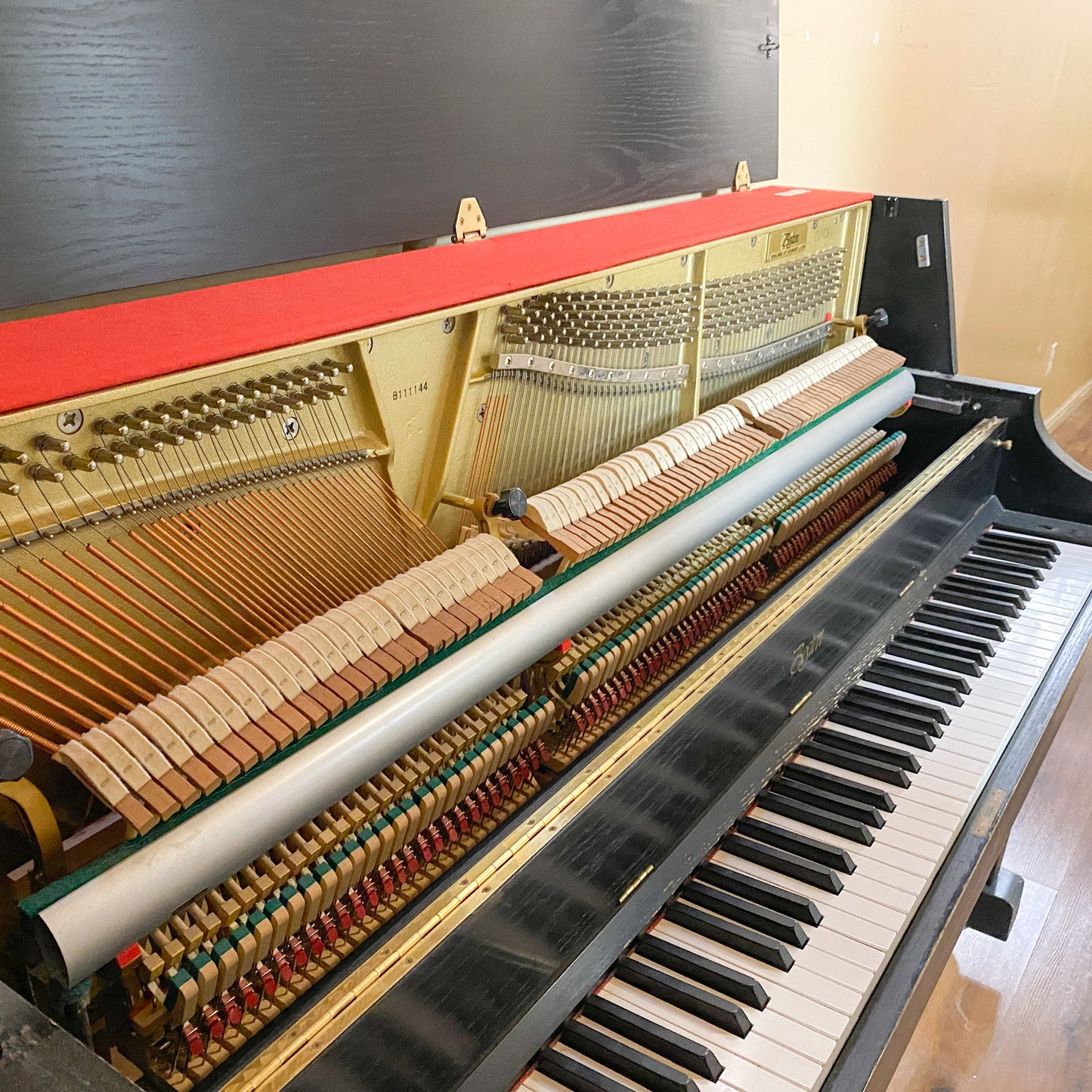 SOLD 1995 Boston 46" Satin Black Studio Piano