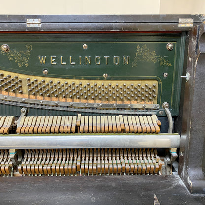 CURRENT SHOP WORK - 1911 Wellington Wood Finish Commissioned Upright Piano