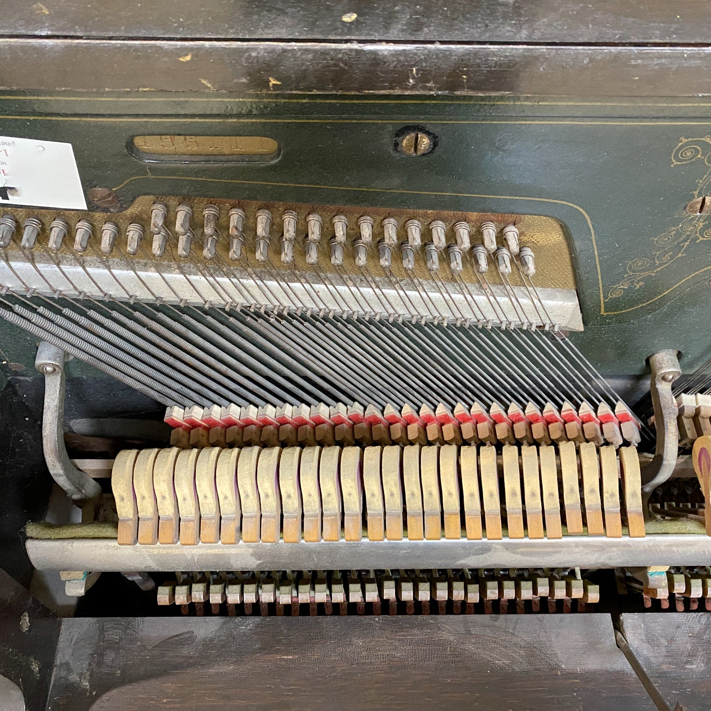 CURRENT SHOP WORK - 1911 Wellington Wood Finish Commissioned Upright Piano