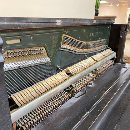 CURRENT SHOP WORK - 1911 Wellington Wood Finish Commissioned Upright Piano