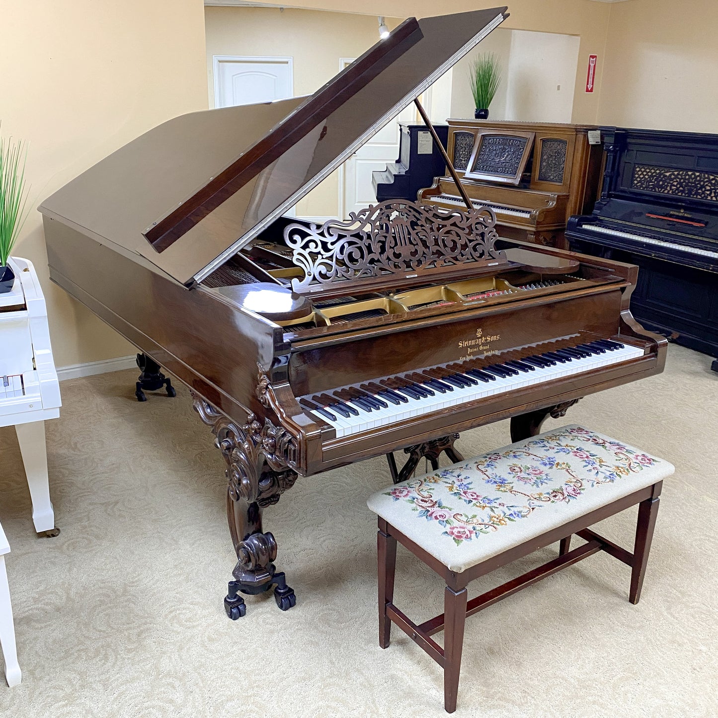 SOLD 1877 Steinway model D 9' Commissioned Concert Grand Piano