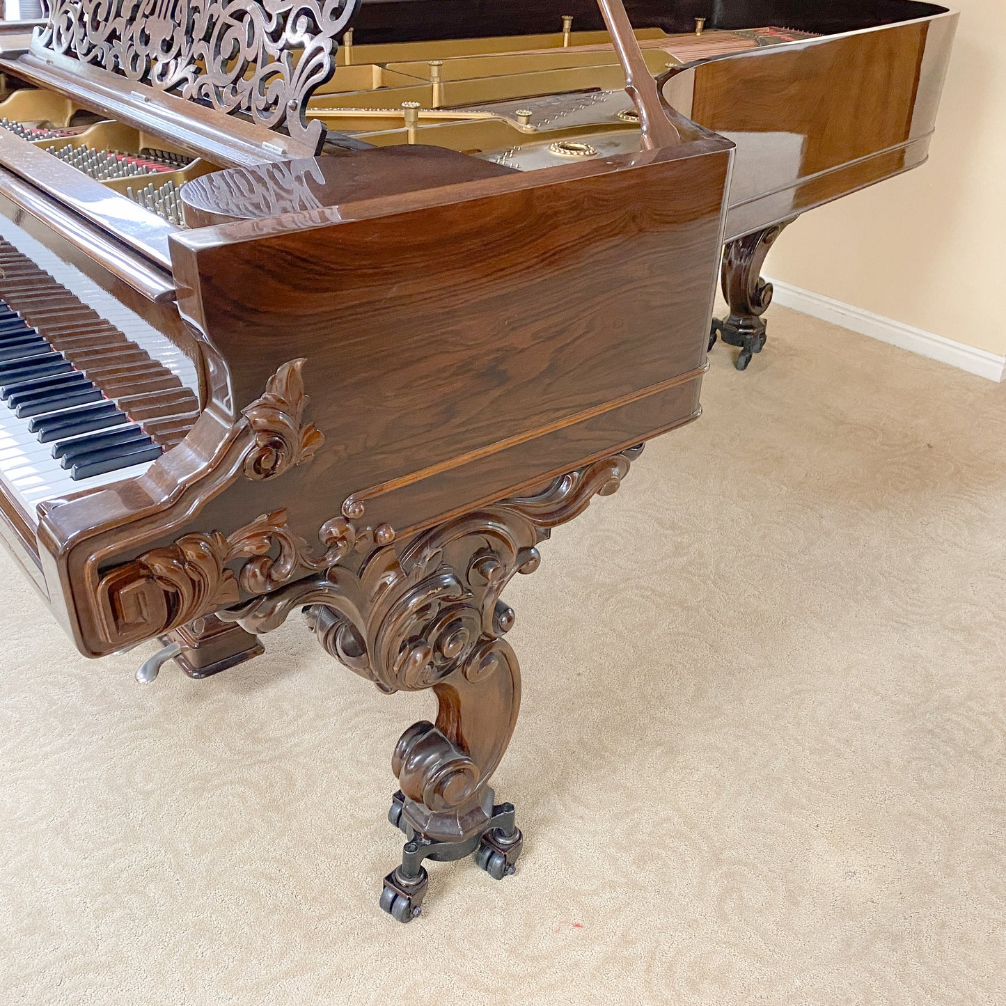 CURRENT SHOP WORK - 1877 Steinway model D 9' Commissioned Concert Grand Piano