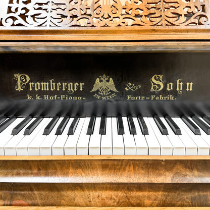 Unique 1880 Promberger & Sohn 6'10" Grand Piano - Vienese Action - Straight Strung - An Artifact of Piano History! - with Player