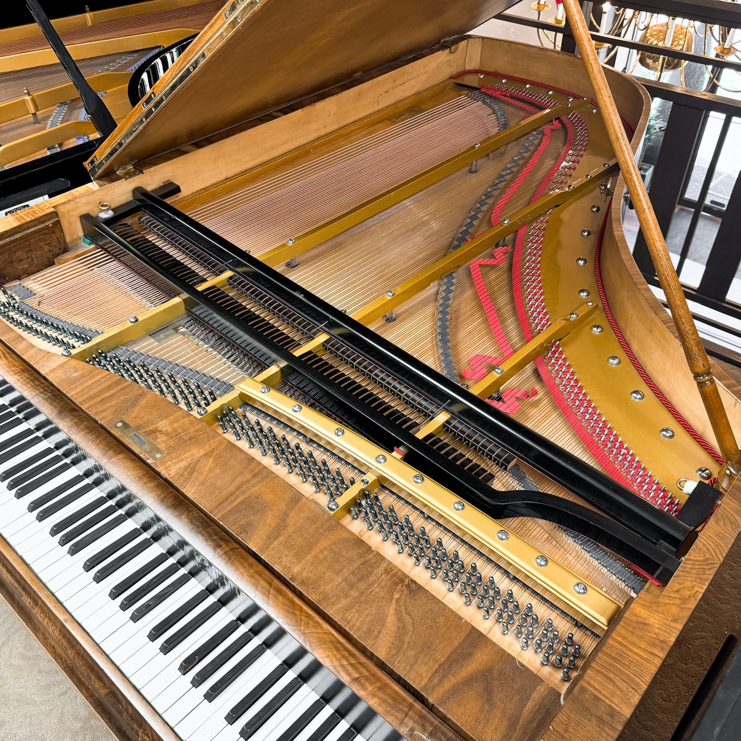 Unique 1880 Promberger & Sohn 6'10" Grand Piano - Vienese Action - Straight Strung - An Artifact of Piano History! - with Player